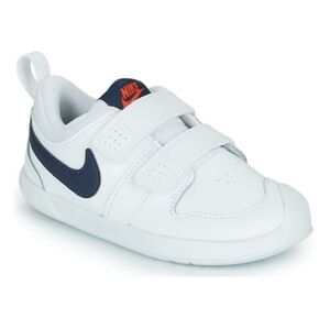 NWOT: NIKE; PICO 5, WHITE, DARK NAVY BLUE & ORANGE, TODDLER/2 YRS.